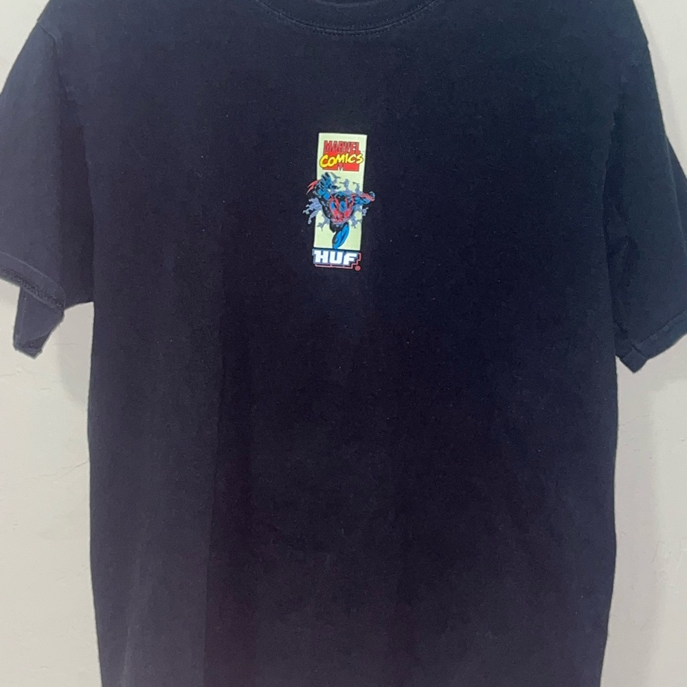 HUF Marvel Comics Black Tee with Graphic